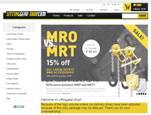 Tablet Screenshot of liftinggear-shop.com